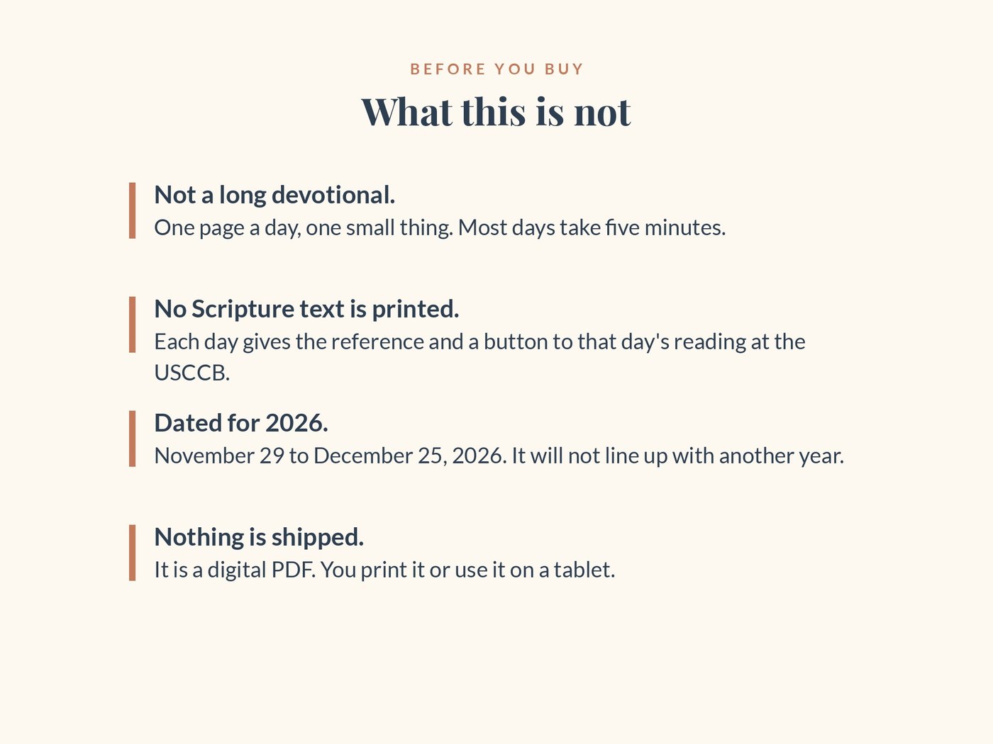 What this journal is not