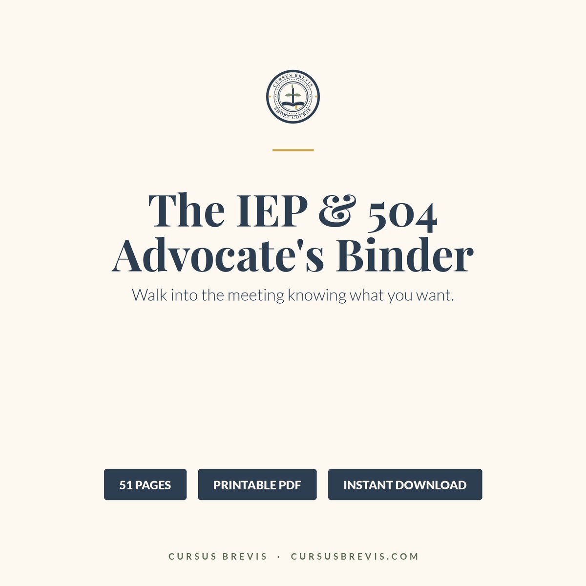 The IEP & 504 Advocate's Binder — Walk into the meeting knowing what you want