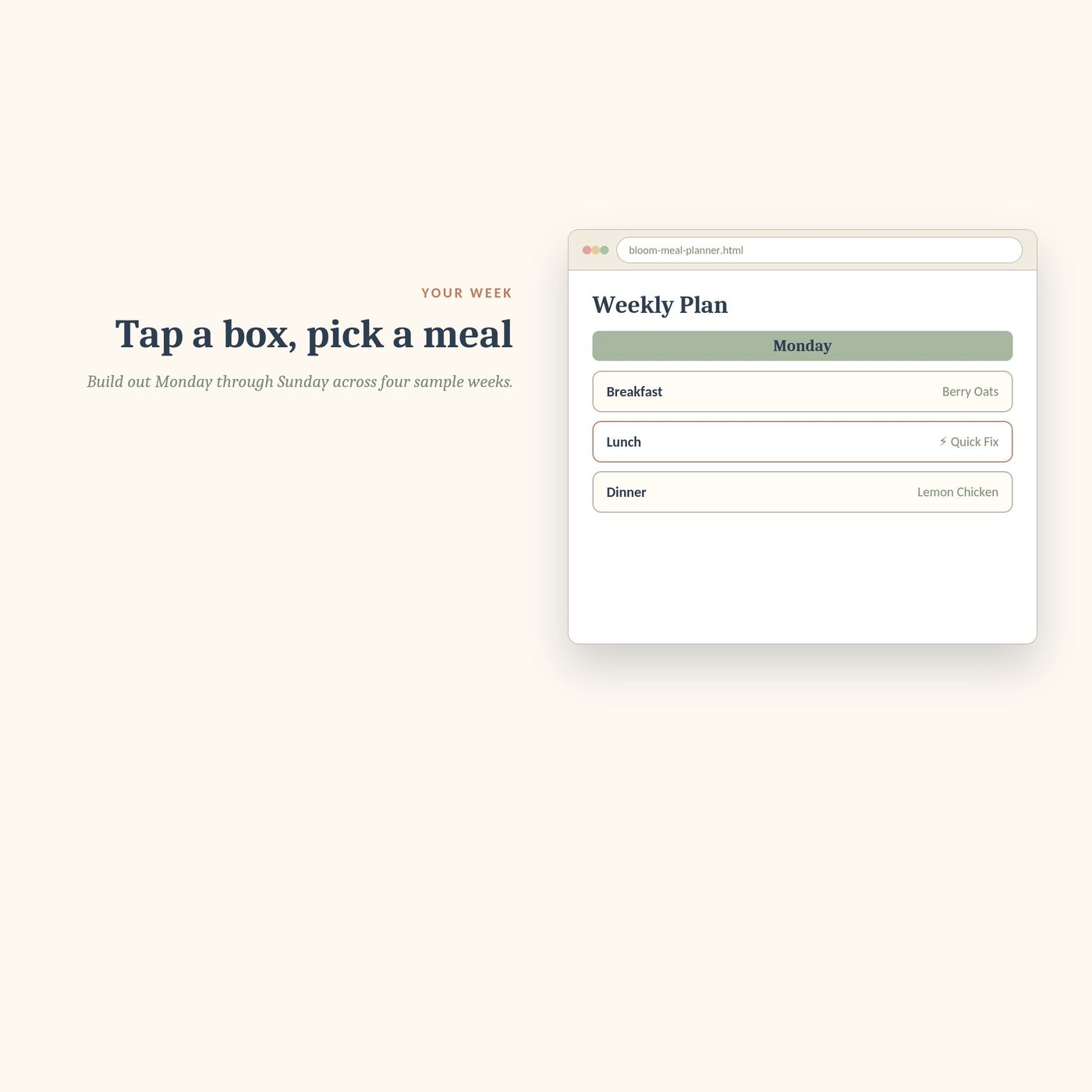 Bloom - A Meal Planner for Every Trimester — preview 6