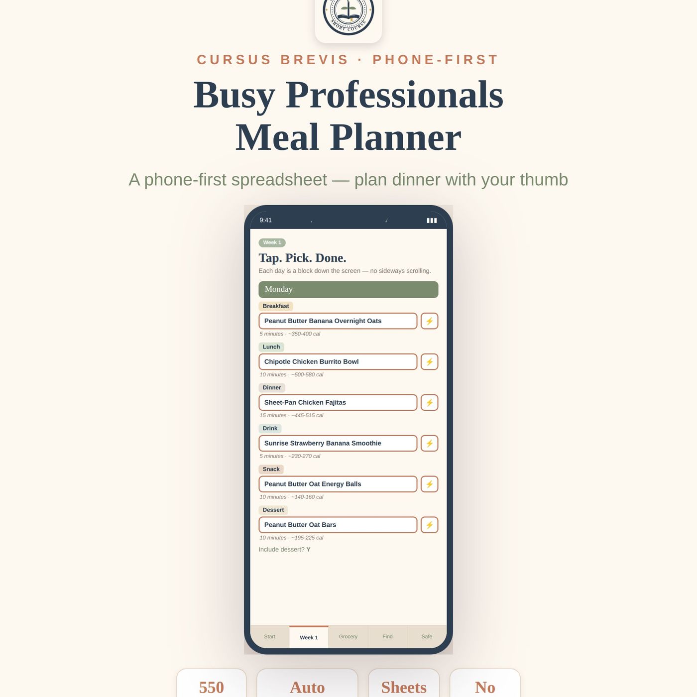 The Busy Professionals Meal Planner — preview 4