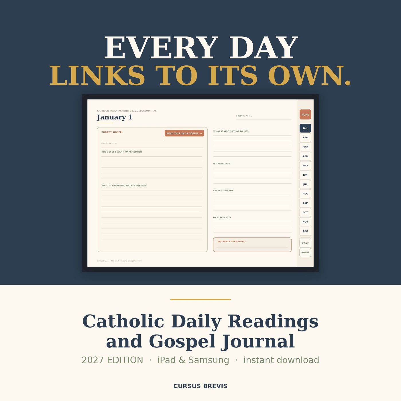 Catholic Daily Readings Journal - 2027 Edition, Tablet + Phone — preview 1