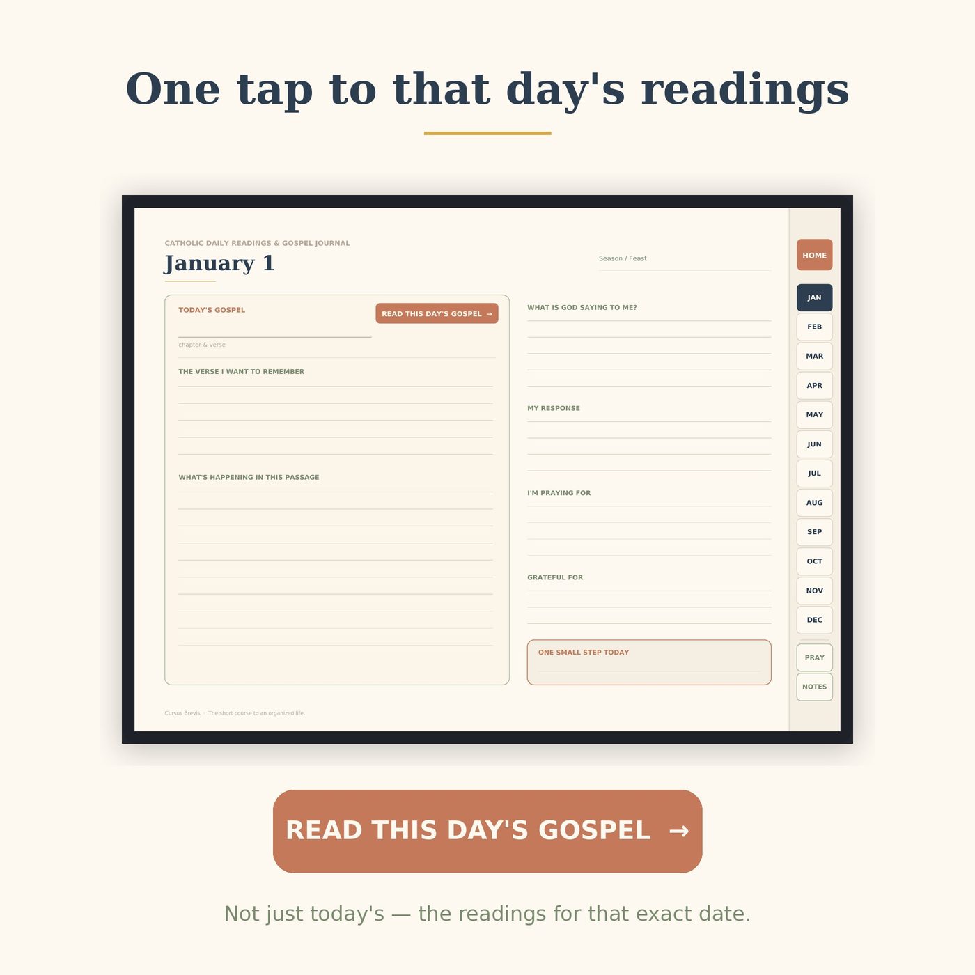 Catholic Daily Readings Journal - 2027 Edition, Tablet + Phone — preview 2