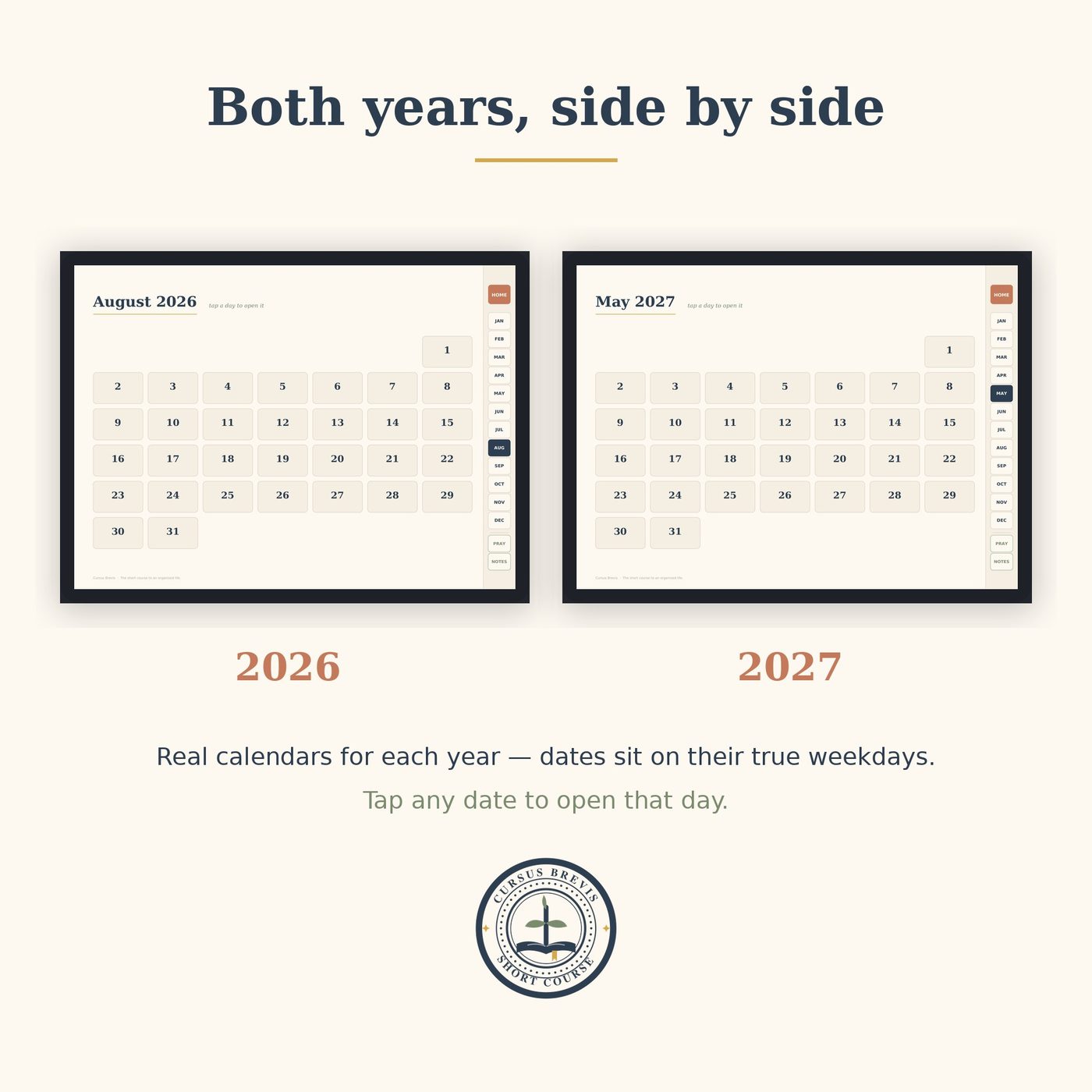 Catholic Daily Readings & Gospel Journal — 2026 + 2027 Bundle — 2026 and 2027 in one download