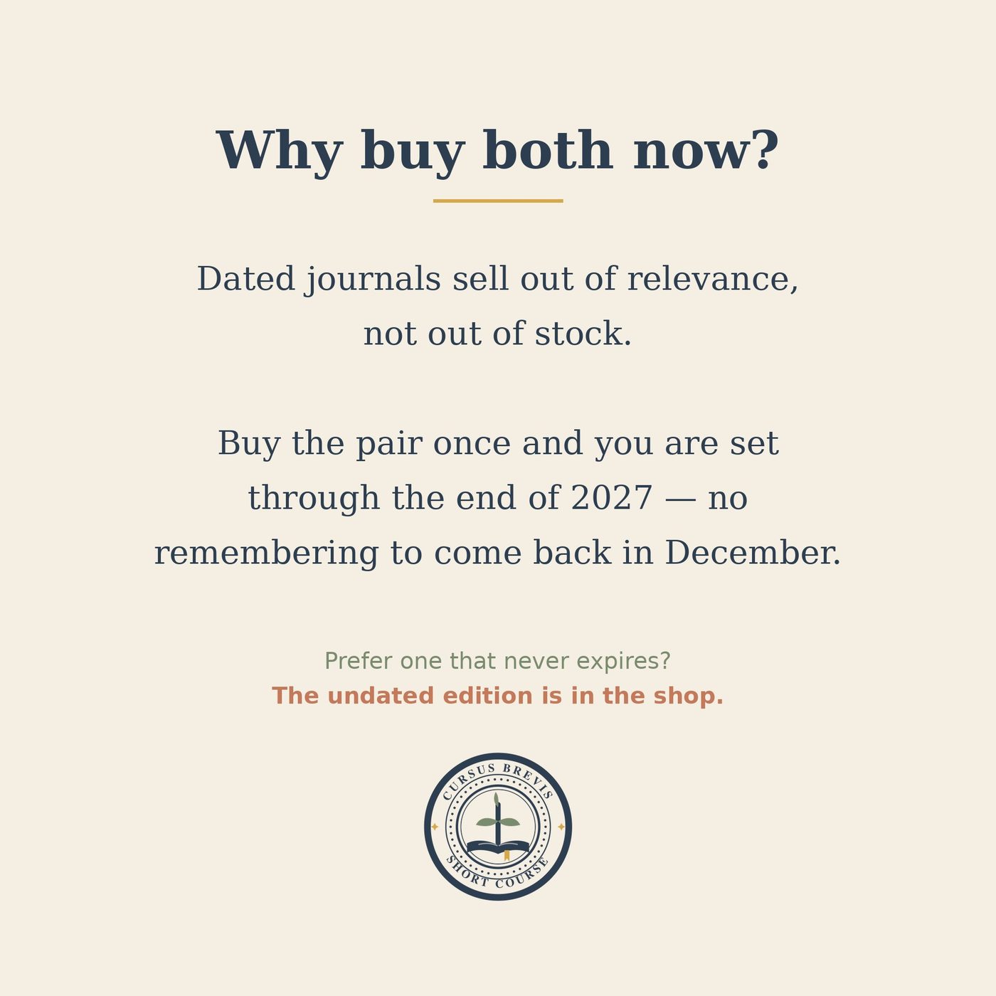 Catholic Daily Readings & Gospel Journal — 2026 + 2027 Bundle — why both years now