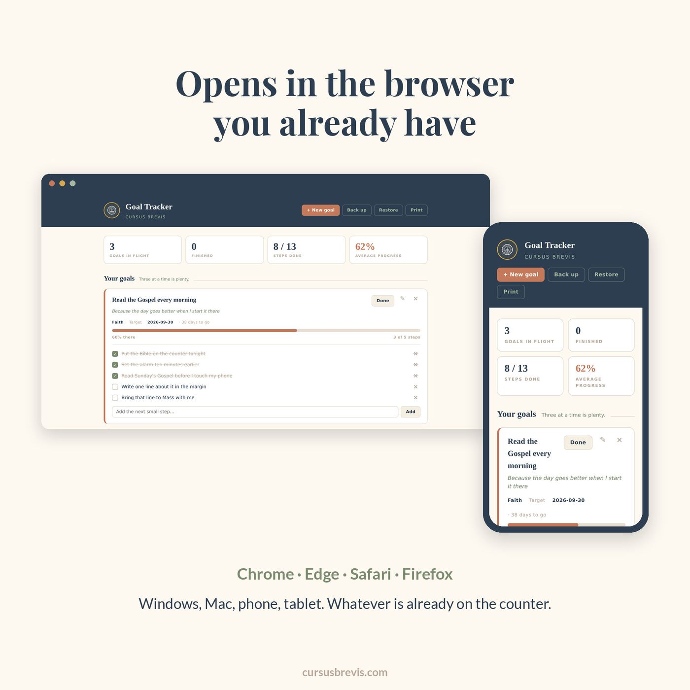 The Goal Tracker Dashboard — preview 10