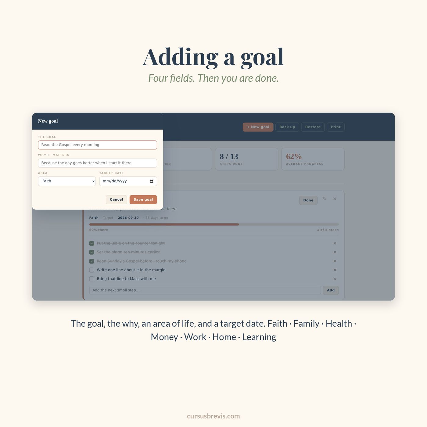 The Goal Tracker Dashboard — preview 20