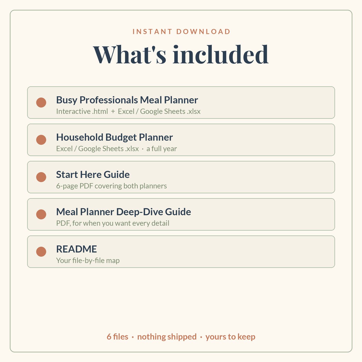 Household Budget & Meal Planning Bundle — preview 4
