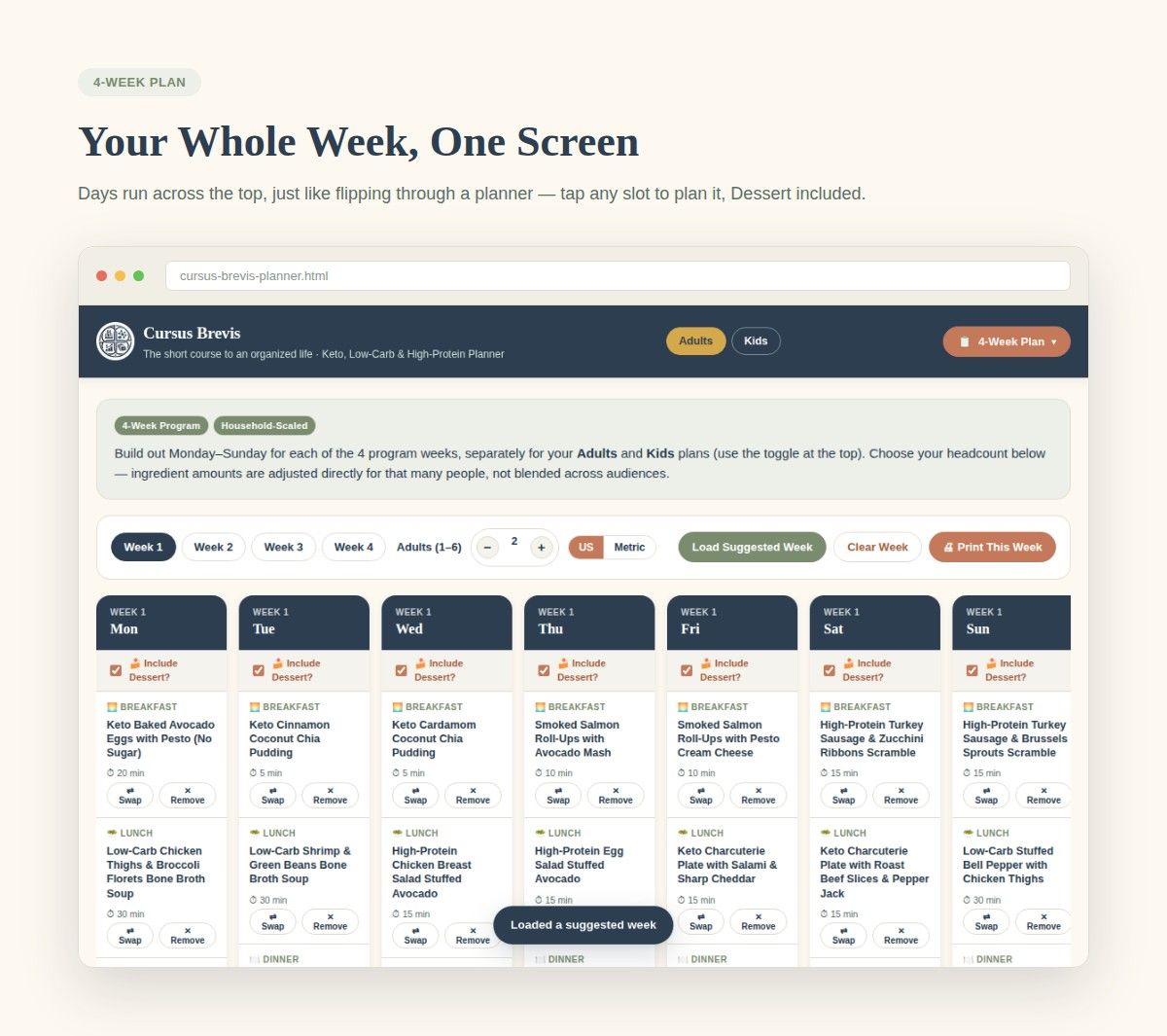 Keto, Low-Carb & High-Protein Meal Planner Bundle — preview 8