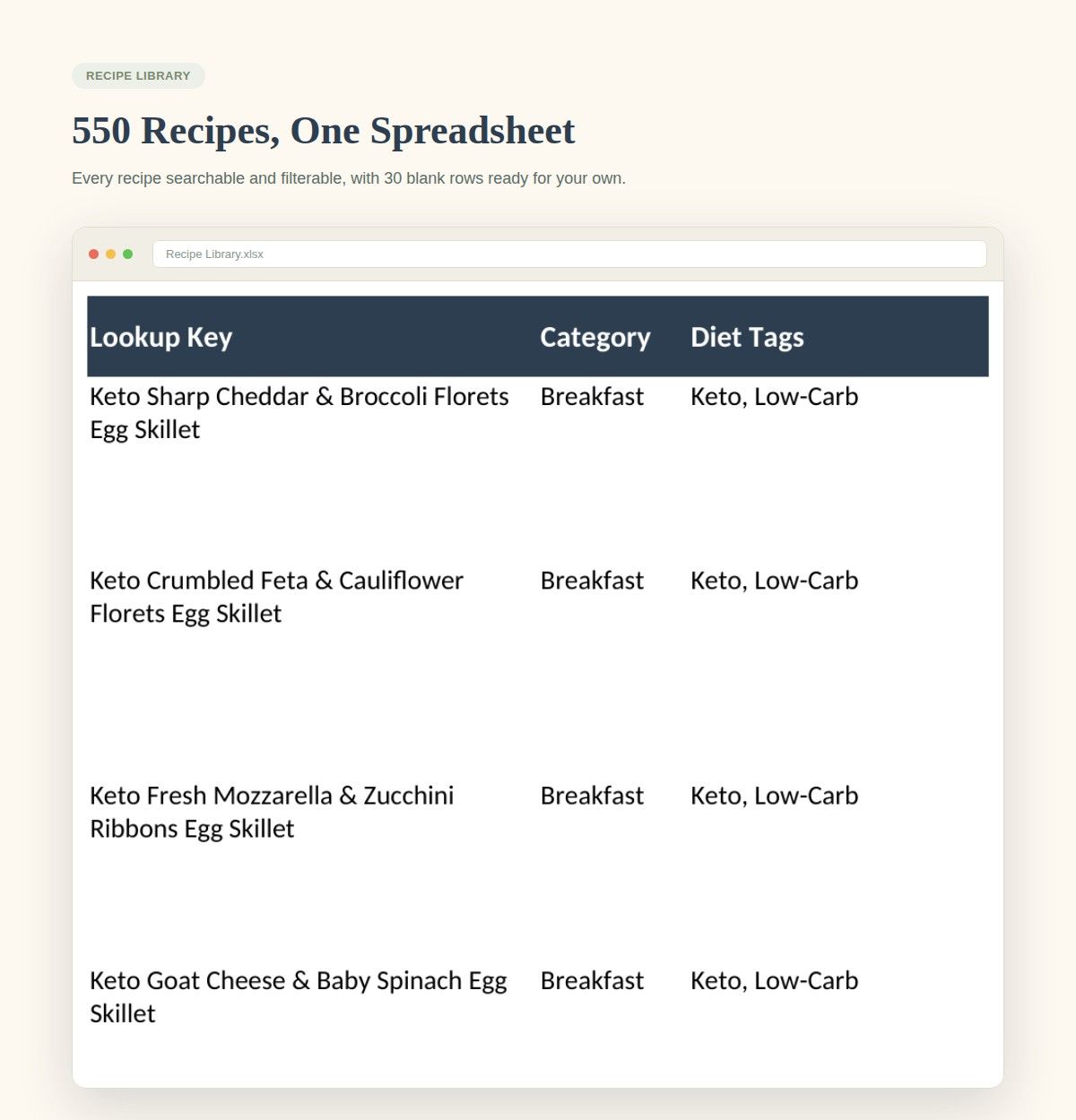 Keto, Low-Carb & High-Protein Meal Planner Bundle — preview 12