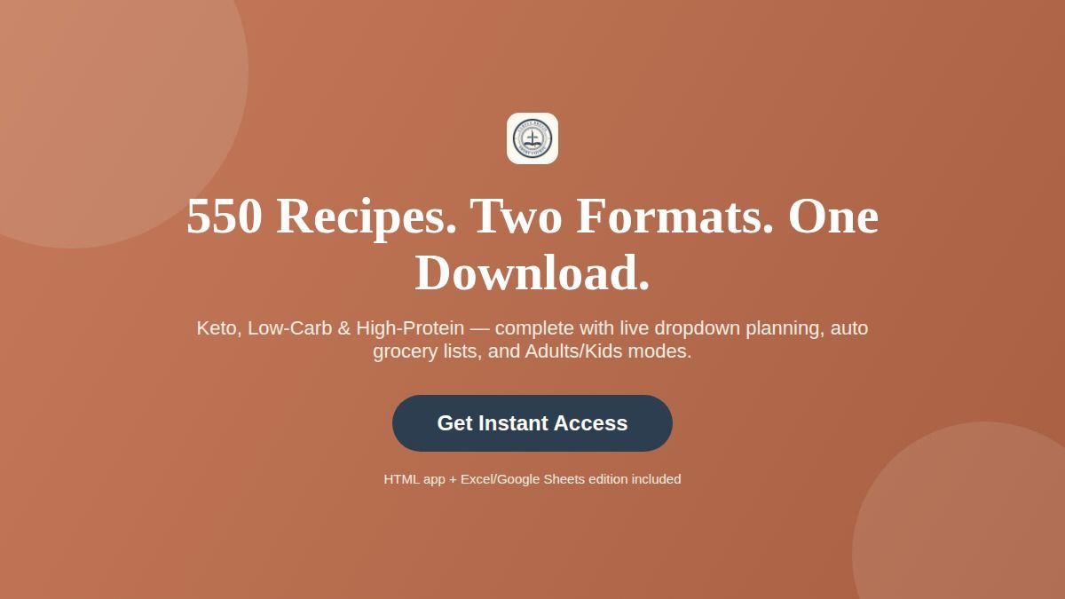 Keto, Low-Carb & High-Protein Meal Planner Bundle — preview 22