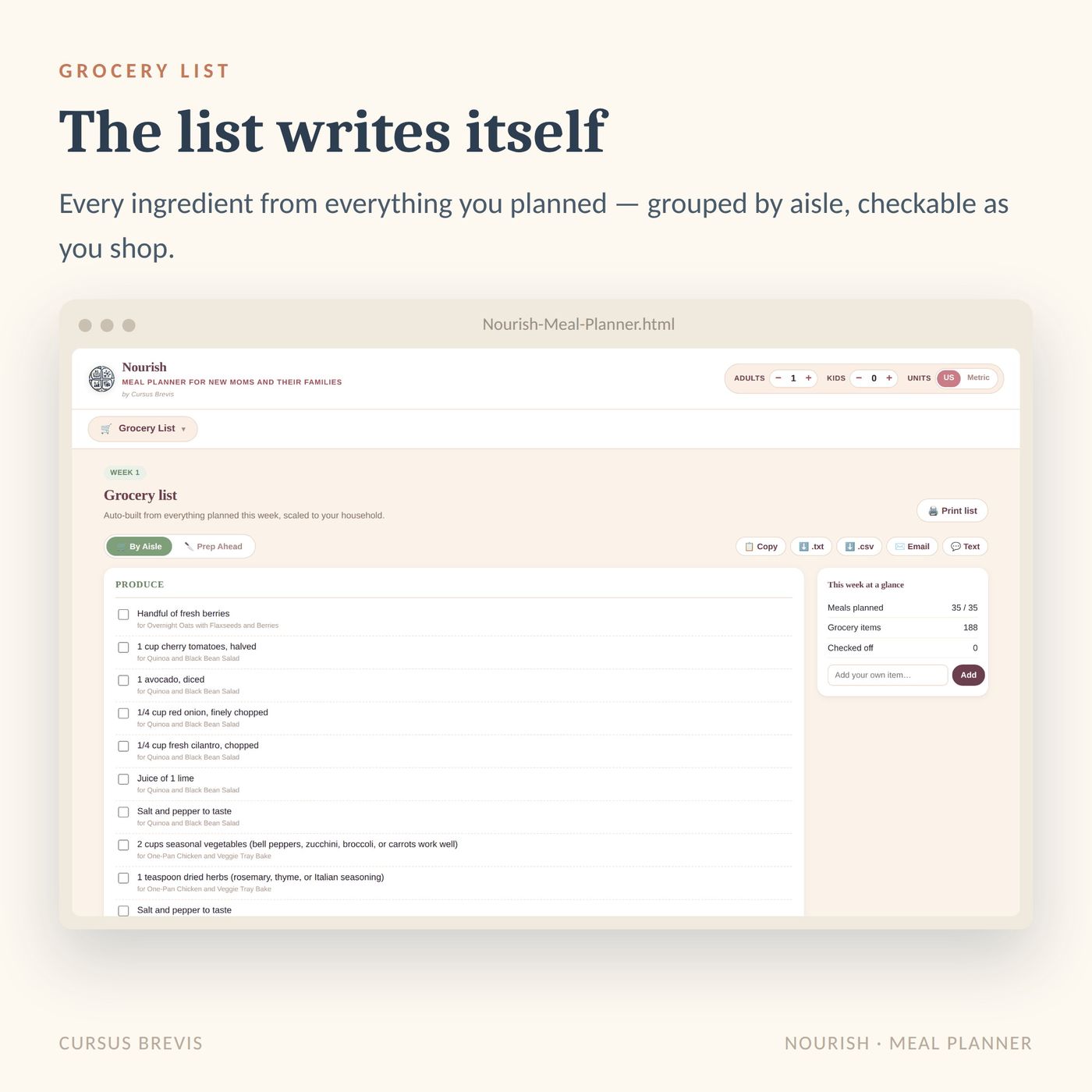 Nourish - Postpartum & Breastfeeding Meal Planner — preview 10