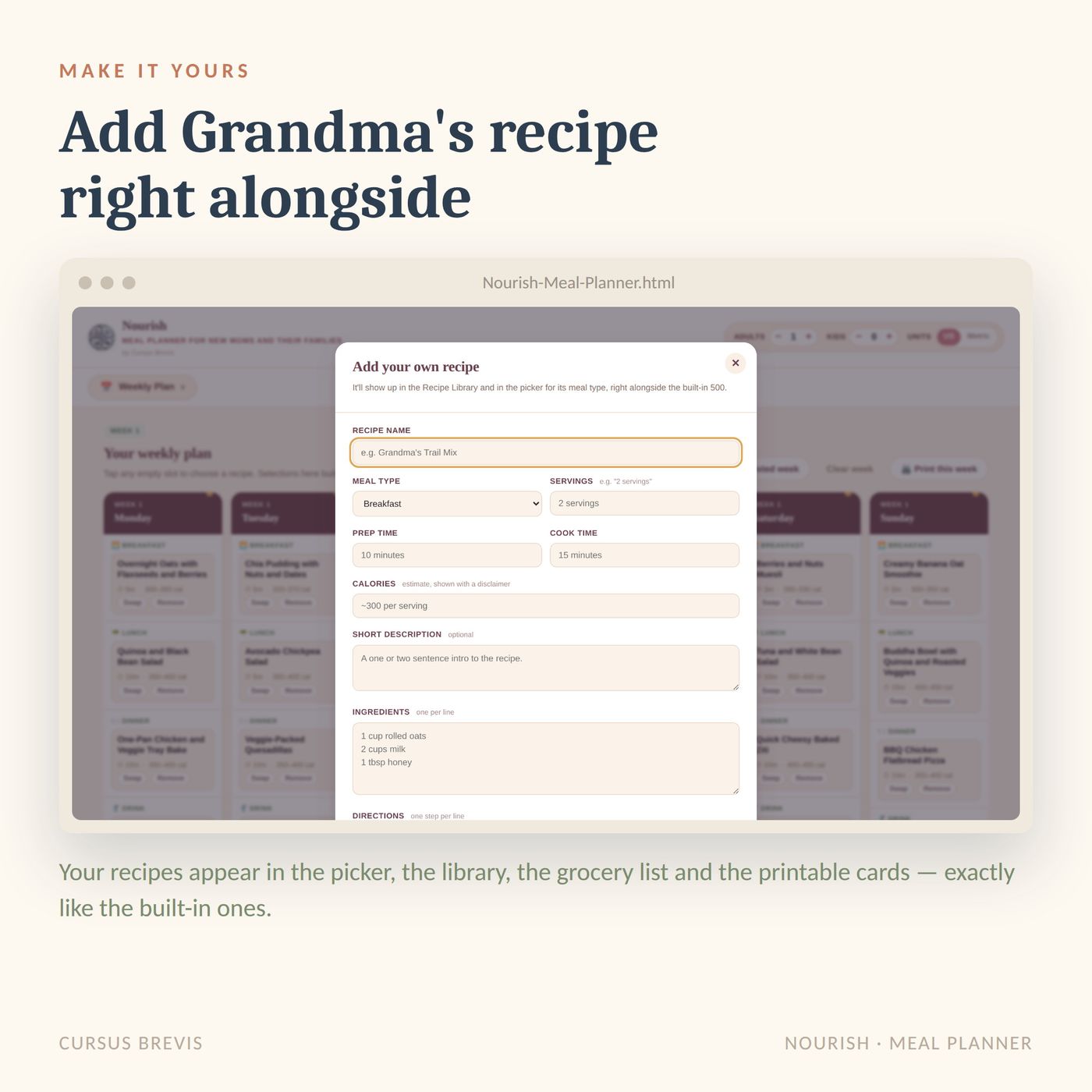 Nourish - Postpartum & Breastfeeding Meal Planner — preview 14