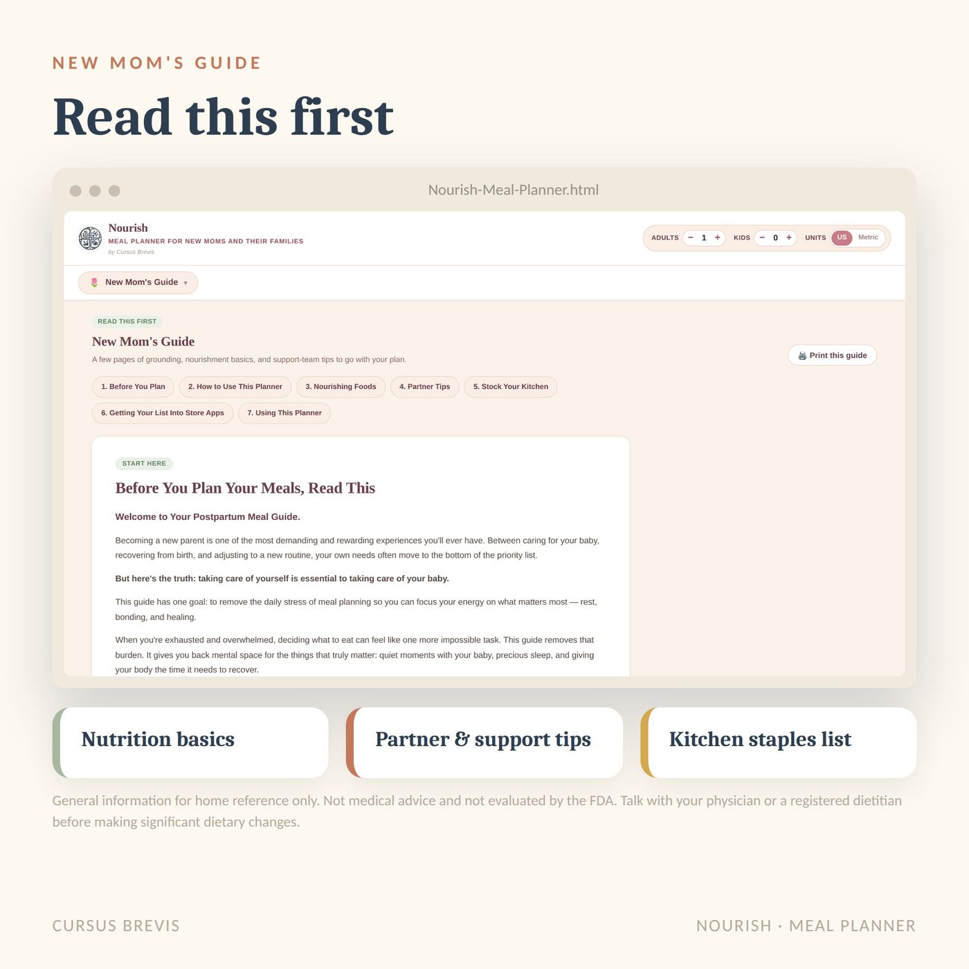 Nourish - Postpartum & Breastfeeding Meal Planner — preview 15