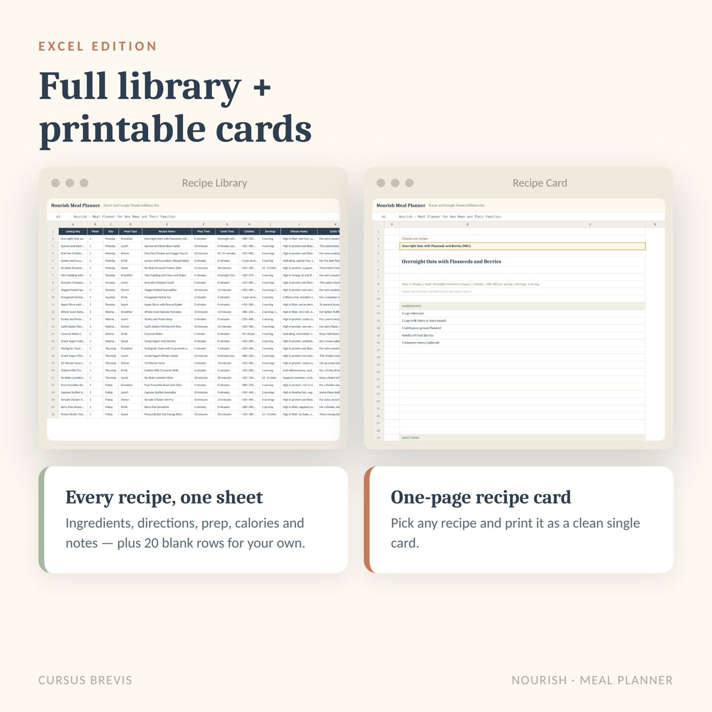 Nourish - Postpartum & Breastfeeding Meal Planner — preview 19