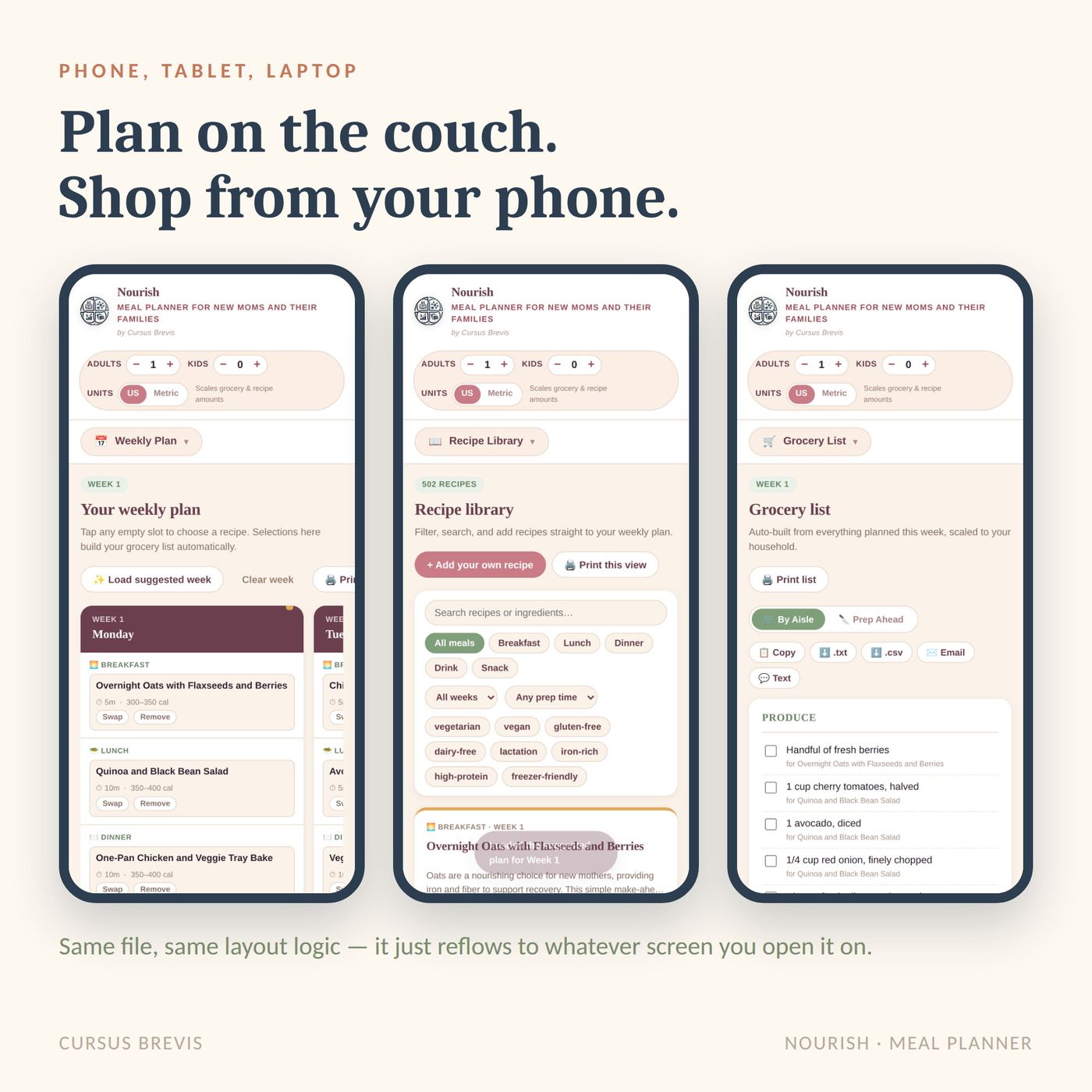 Nourish - Postpartum & Breastfeeding Meal Planner — preview 20