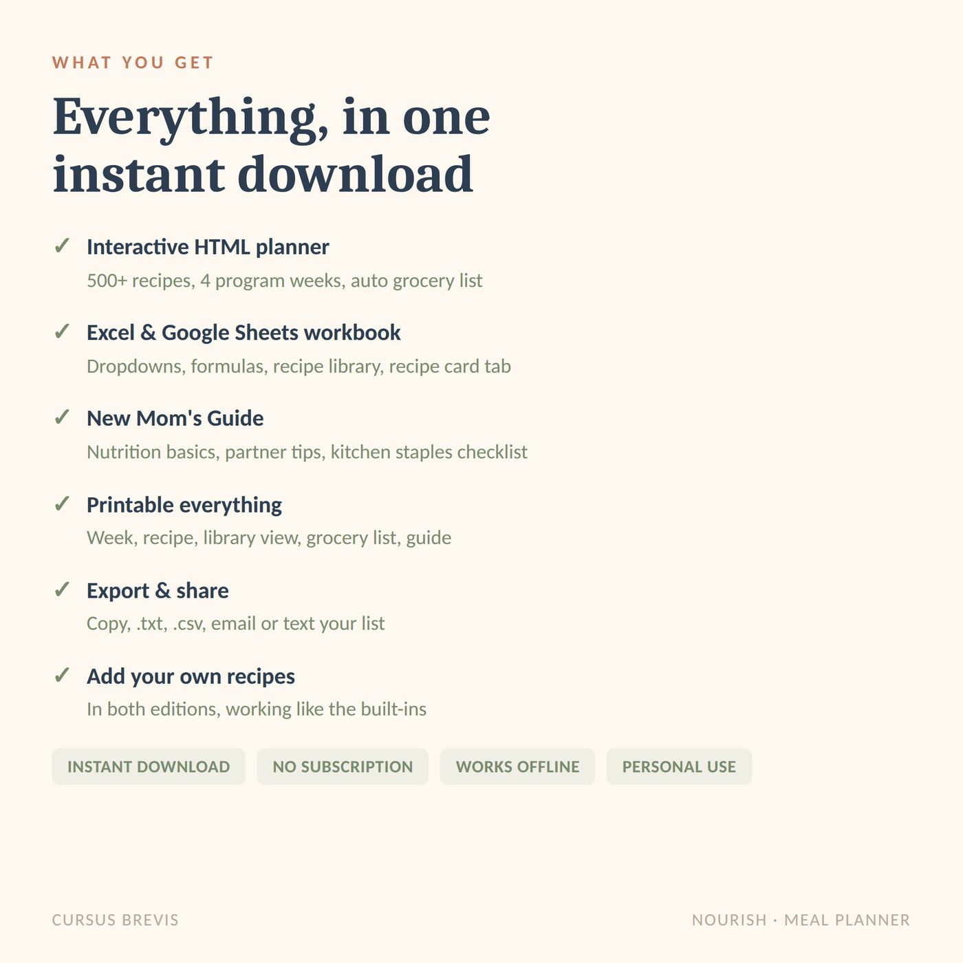 Nourish - Postpartum & Breastfeeding Meal Planner — preview 21