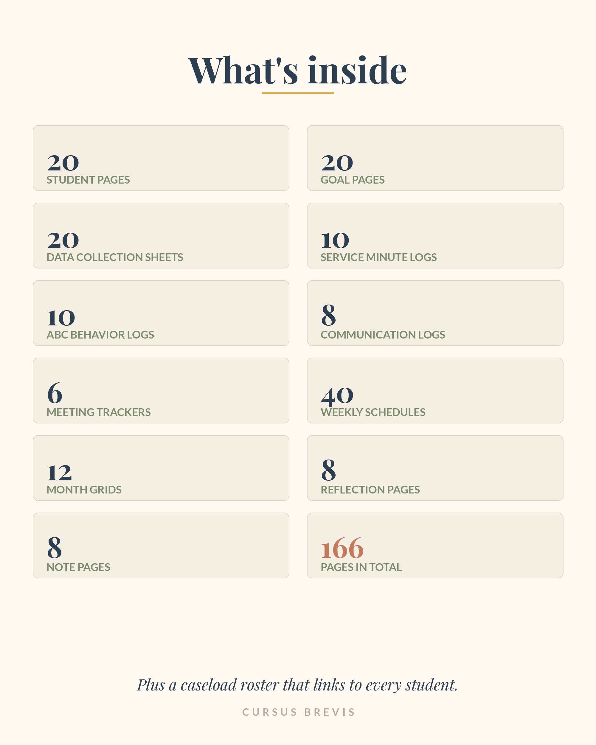 The Organized SPED Teacher — the dashboard, twelve tappable cards