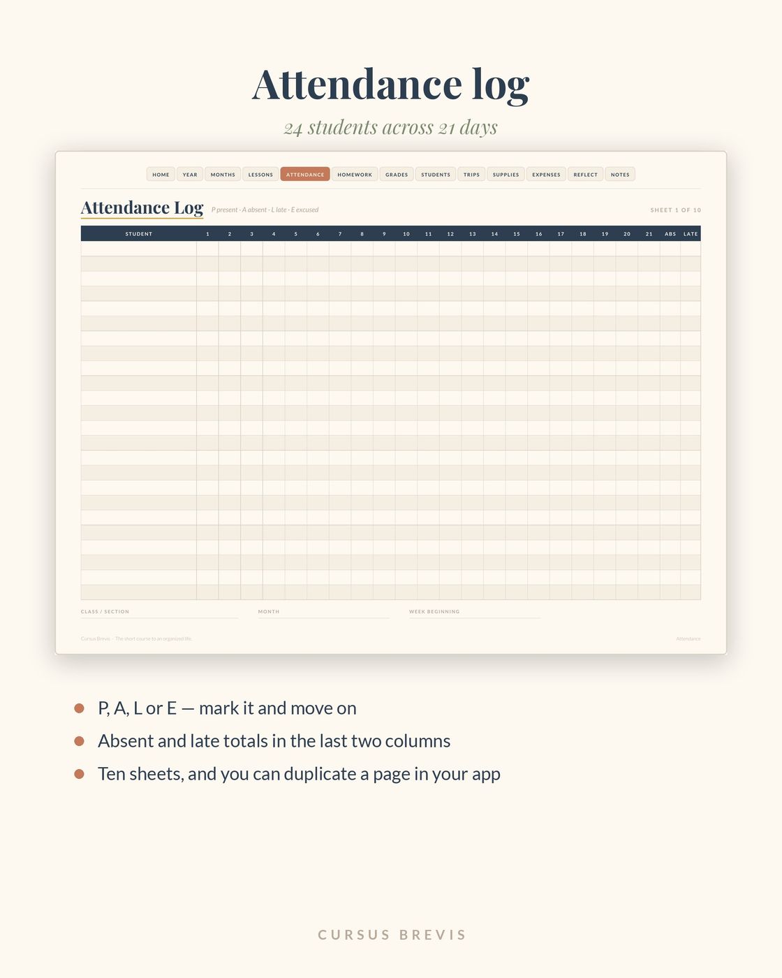 The Organized Teacher - Undated Teacher Planner — preview 8