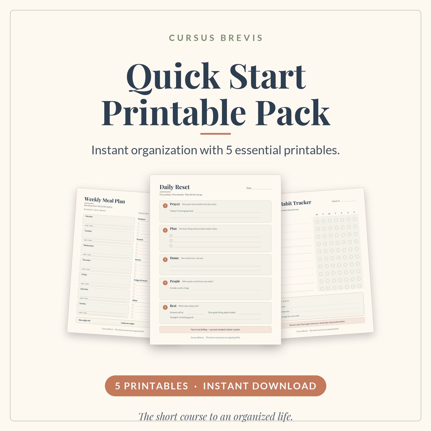 Quick Start Printable Pack — preview 1