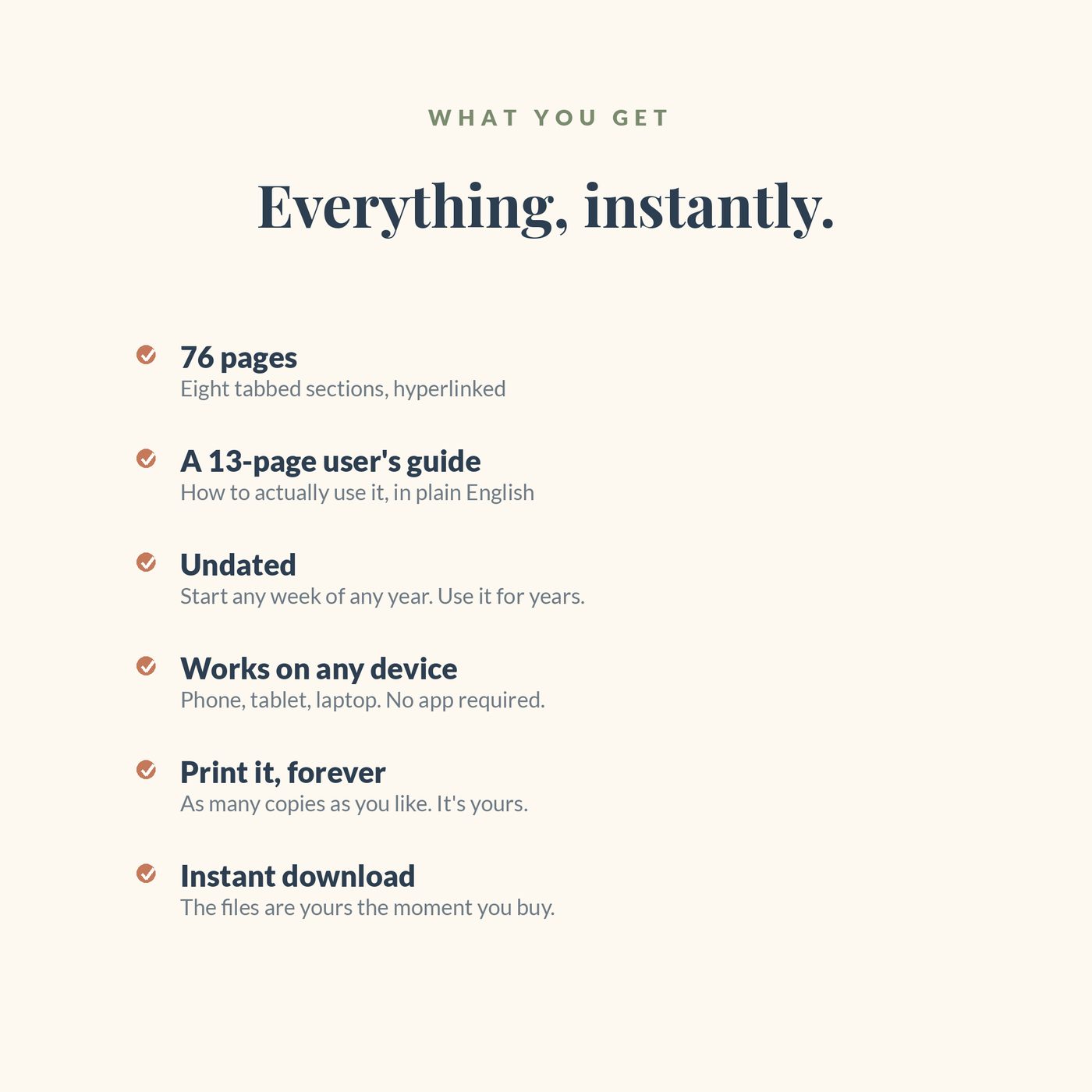 The Steward’s Planner — What you get