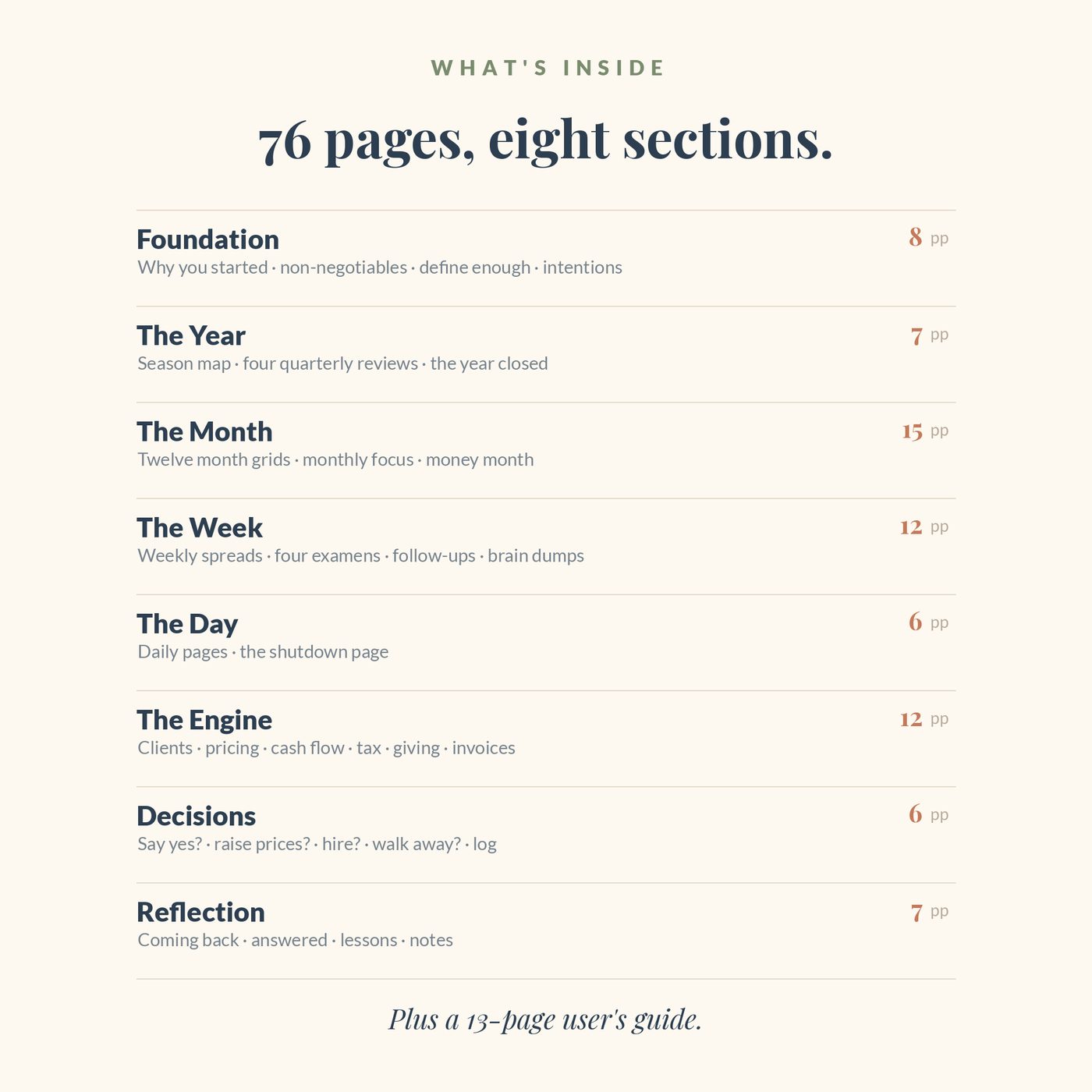The Steward’s Planner — What is inside the Steward’s Planner