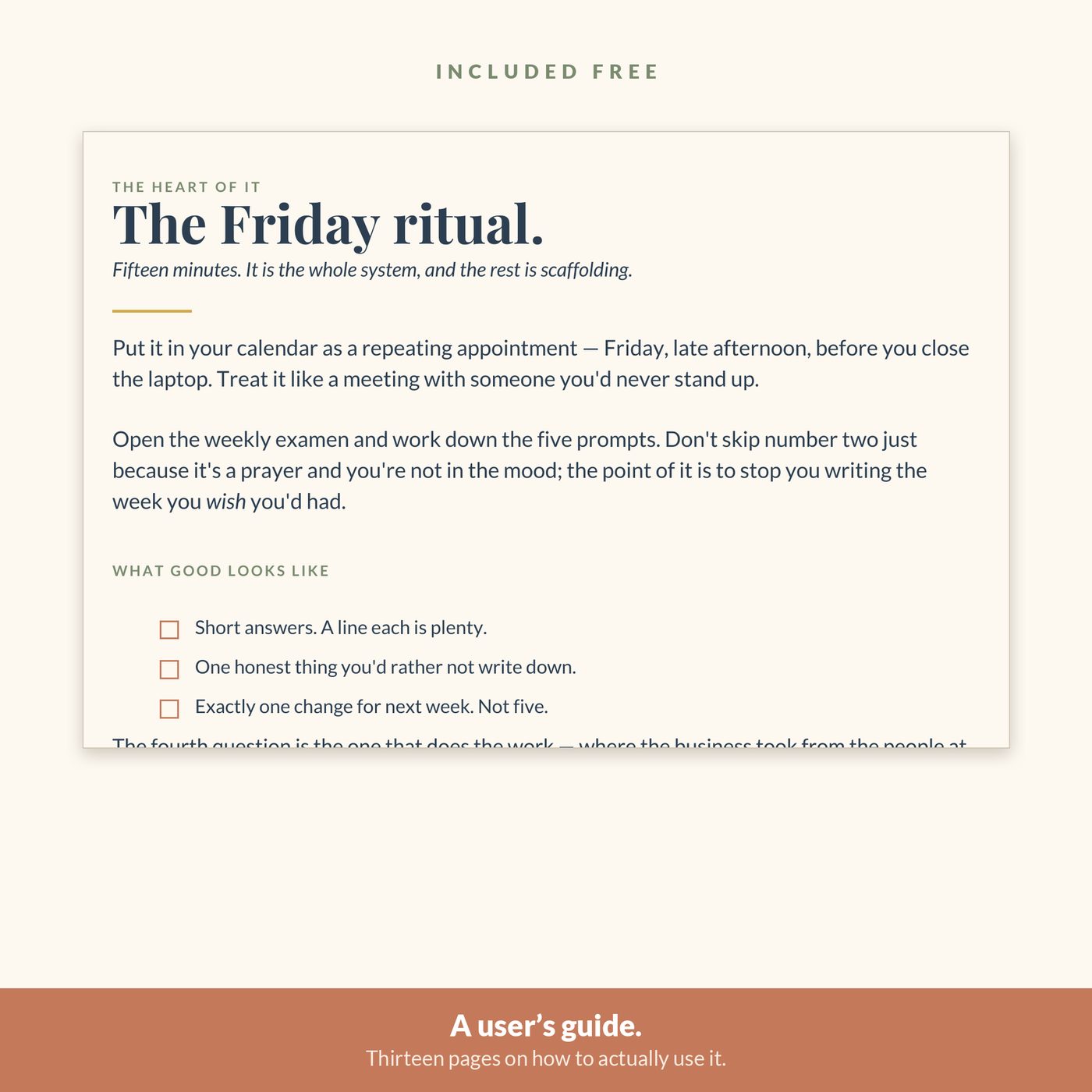 The Steward’s Planner — The 13-page user’s guide