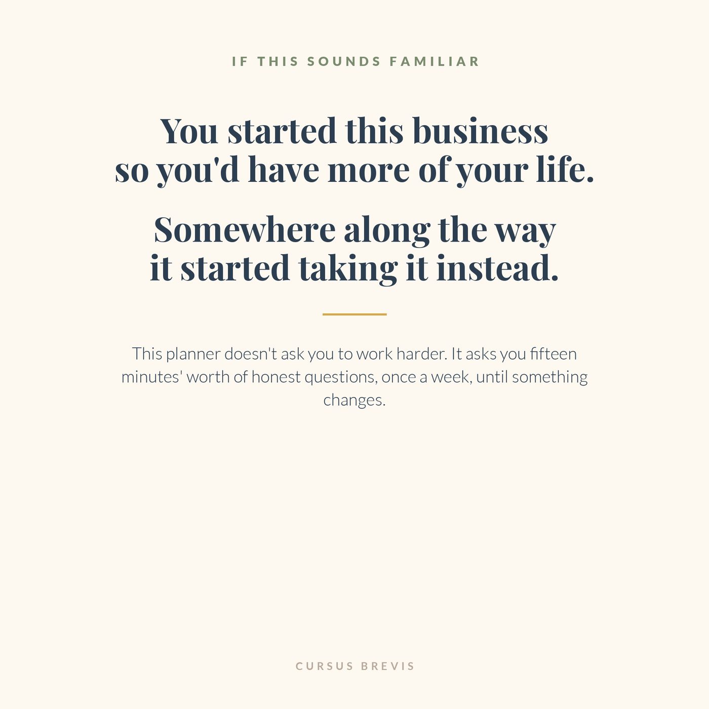 The Steward’s Planner — Most business planners help you work more hours