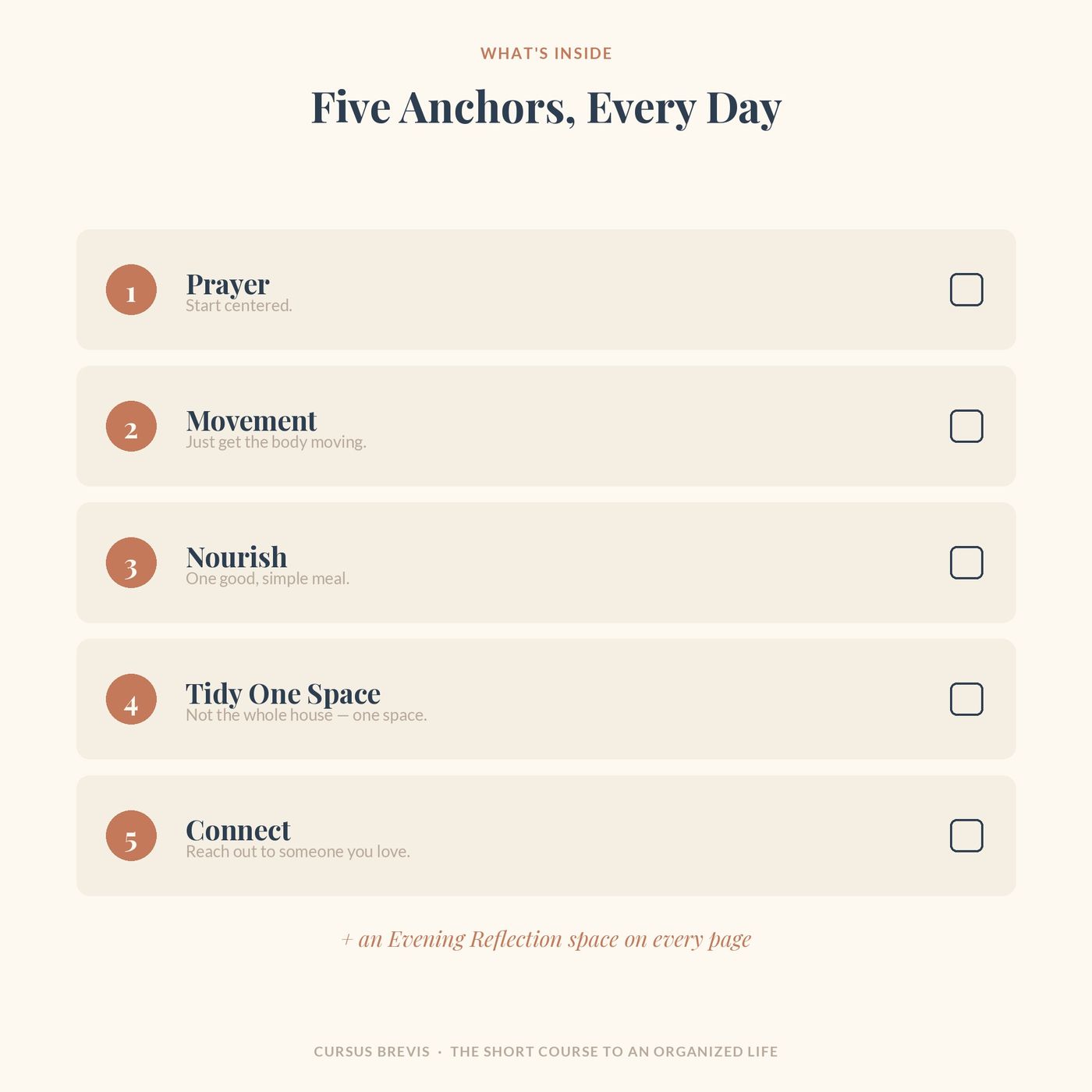 Today's Anchors - Five Small Steps, One Steady Day — preview 3