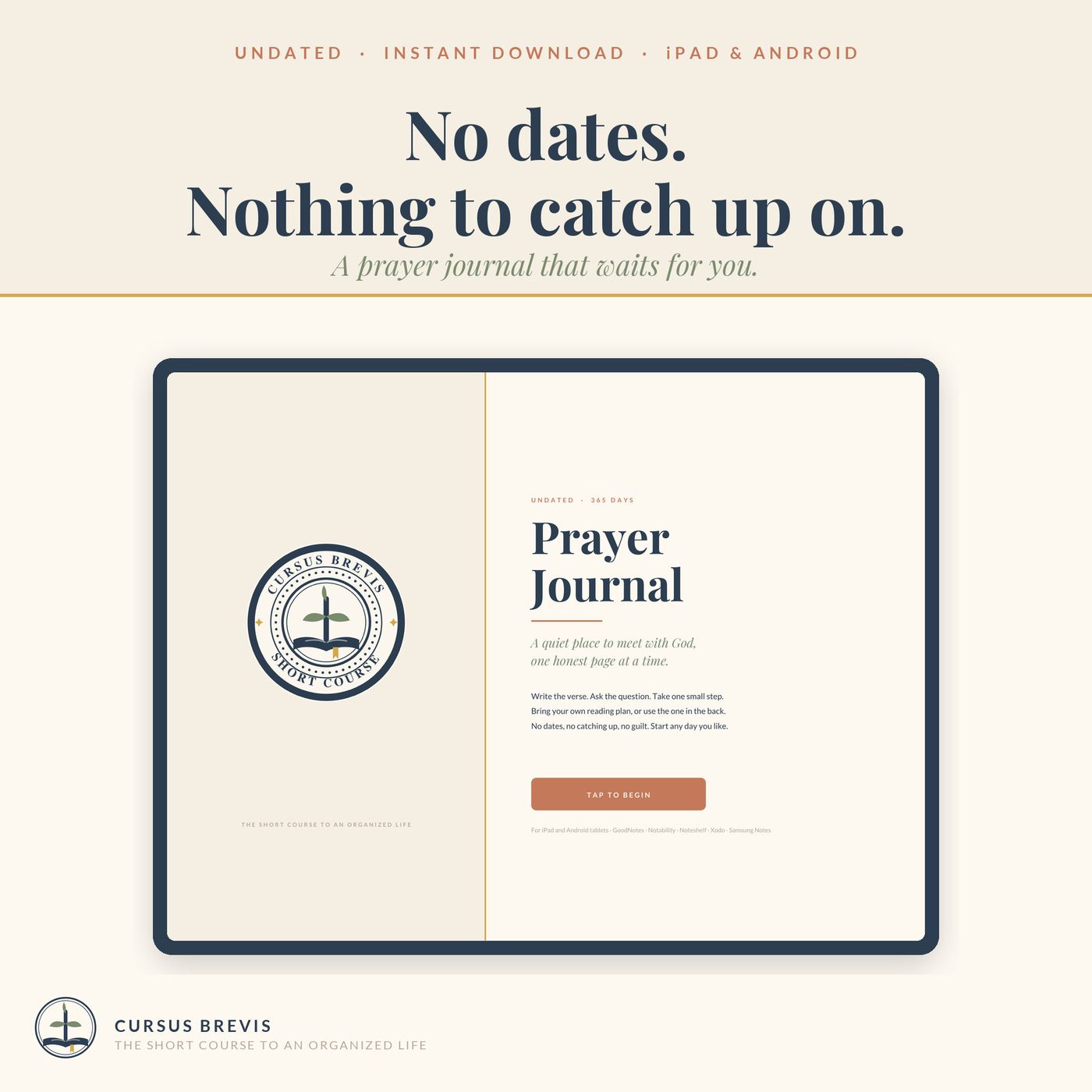 Undated Christian Prayer Journal — preview 1